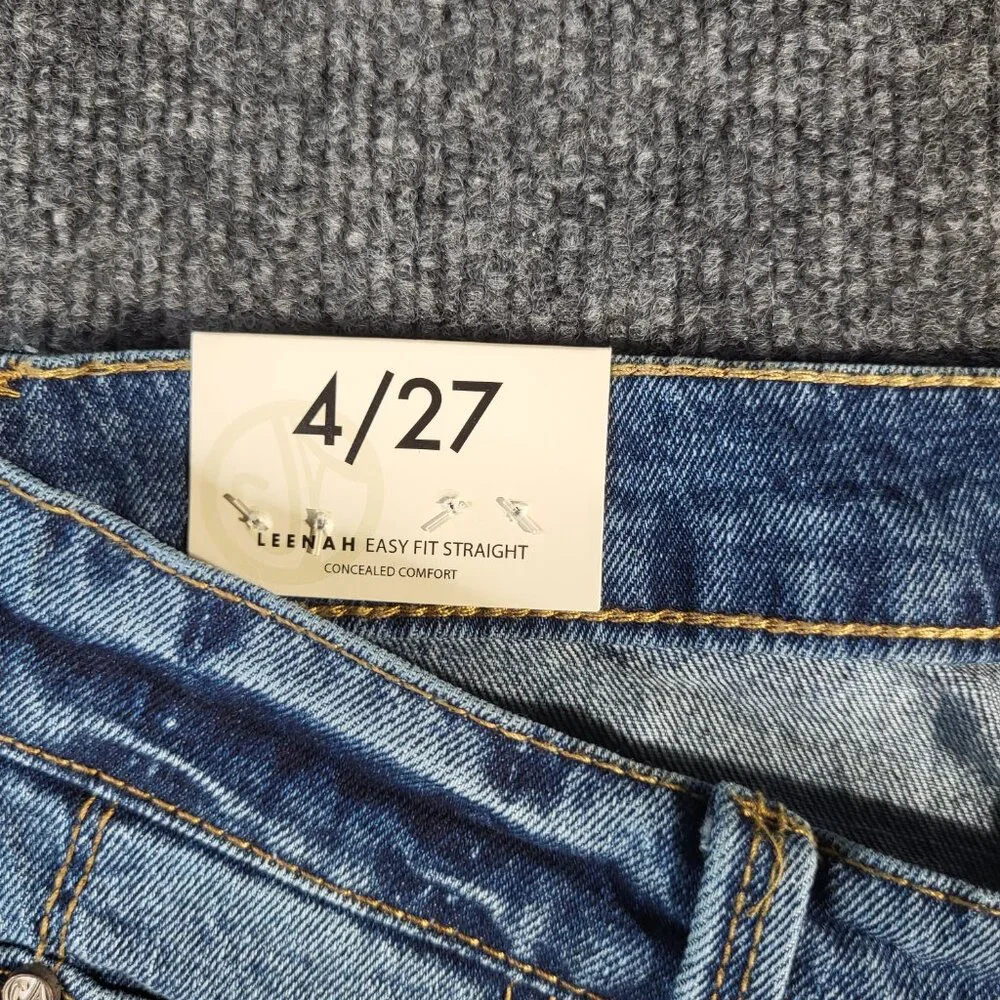 Curve Appeal Women's Jeans Size 4 Leenah Easy Fit Straight Oceana 4/27 - Picture 6 of 9
